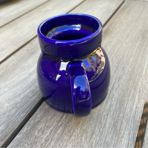 Vintage Starbucks Cobalt Blue Ceramic No Spill Travel Mug - Picture 7 of 11